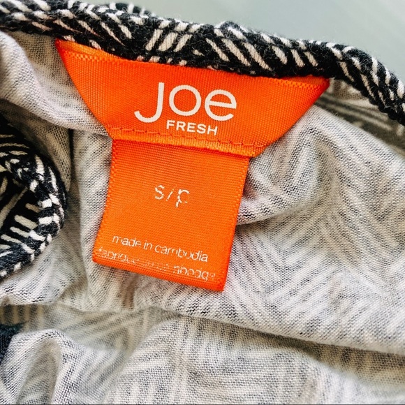 Joe Fresh Woven Print Sleeveless Cowl Neck Dress S - Picture 5 of 5